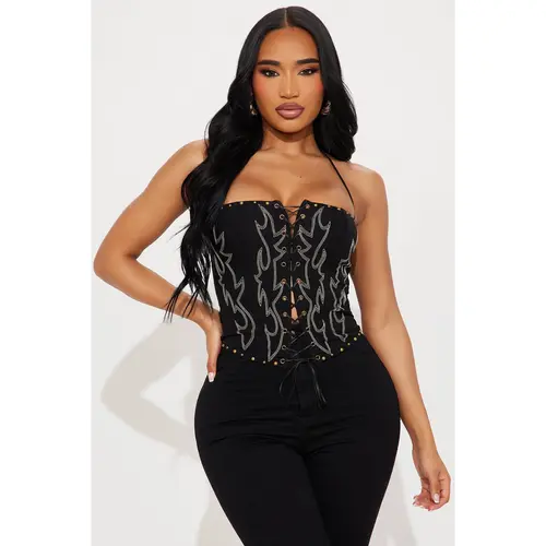 Desert Rider Corset Top - Black