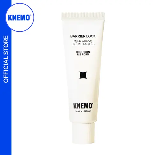 KNEMO BARRIER LOCK Rice PDRN Milk Cream - Vegan Gentle Moisturizer, Non-Toxic Intensive Facial Hydrator with 6 Ceramides for Weakened Skin Repair, Anacardium Occidentale (Cashew) Extract, Skin-Hugging Veil (Moisturizers & Mists)