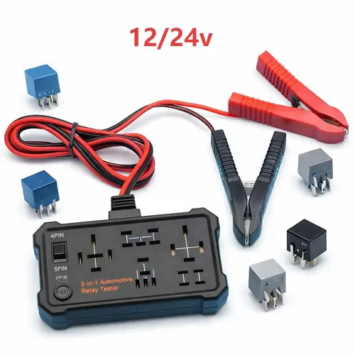 12V-24V Universal Motorcycle Relay Tester - Professional Automotive Diagnostic Tool for Vehicle Circuit, Starter & Relay Voltage Testing, Relay Voltage Tester,SummerFinds tiktokshopbacktoschool