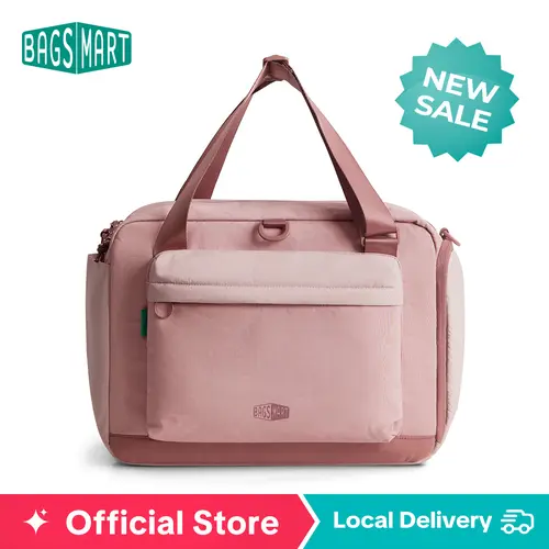 【NEW IN】BAGSMART Crush Duffle Bag 22L Eco-Friendly with Side Storage & Dual Water Bottle Pockets for Gym Weekend Trips & Daily Commutes