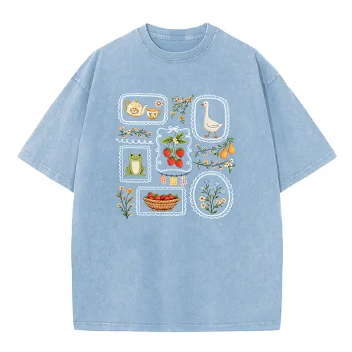 Holafish Women's Pure Cotton Graphic T-Shirt - Vintage Acid Wash Oversize Tee (S-5XL), Plus Size Casual Top with Retro Streetwear Attitude, Sport to Street Shirts for Women Back to School, Graphic Tees Women, Basic,sohochic