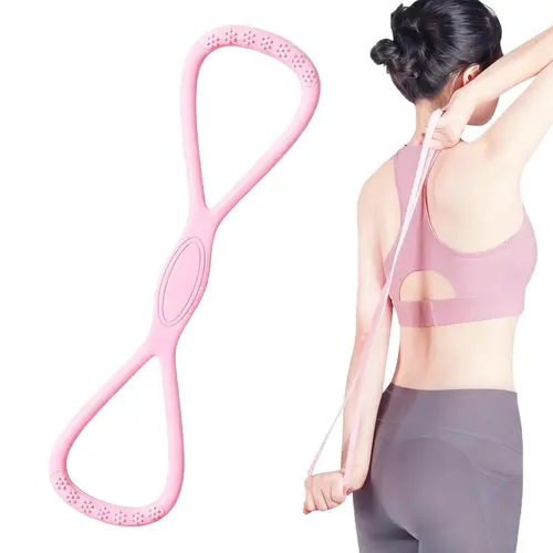 YICF Women's Figure 8 Resistance Bands, TPE Material with Adjustable Strap, for Home Gym Arm Training, Portable Durable Elastic No Equipment Workout Gear,sohochic