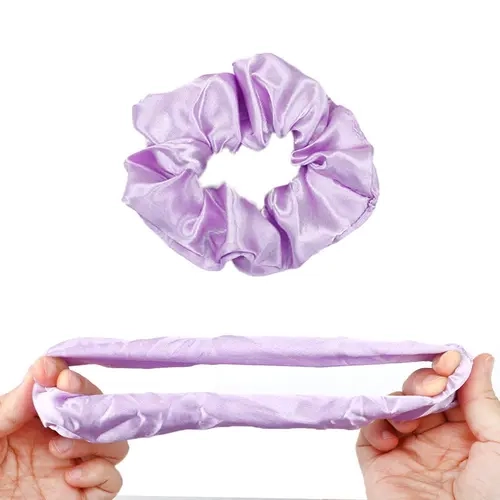 Pobokix Women's Cute Elastic Hair Ties - No-Damage Hairbands & Scrunchies, Soft Elastic Hair Accessory for Ponytails, Messy Buns, Multiple Colors Available (Scrunchies De Satin)