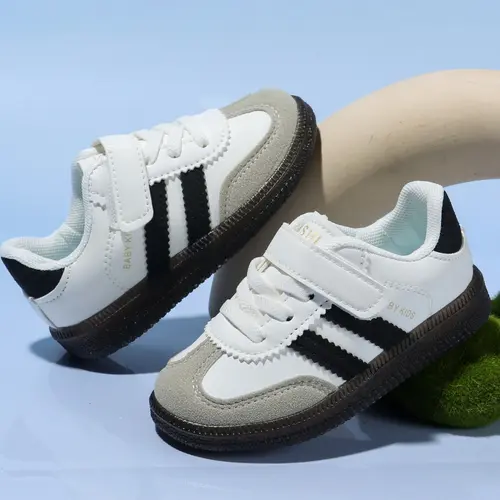 Four-Season Sports Casual Sporty Low Top Board Shoes, Fashion Versatile Preschool Footwear, Comfortable Striped Decorative Leisure Sport Shoes, Sneakers