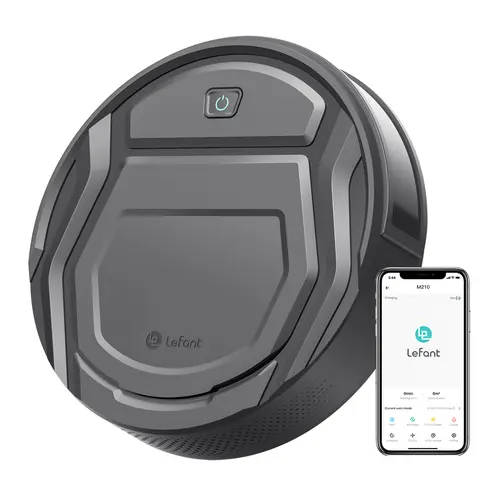 Lefant M210 Pro Robot Vacuum Cleaner, 2200Pa Strong Suction, WiFi/App/Alexa Control, Slim Self-Charging Robotic Vacuum for Pet Hair, Hard Floor & Low Carpet, Quiet, 120Min Runtime