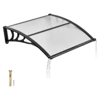 VEVOR Door Canopy DIY Kit - Sturdy ABS Brackets, Drainage, Waterproof UV-Resistant Strong Wind Canopies & Shade for Door Entrance, Porch Patio Overhang#SohoChic