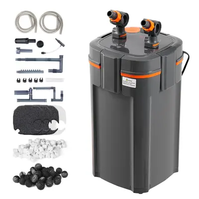 VEVOR Aquarium Filter 317GPH, 4-Stage Canister Filter 100 Gallon, Ultra-Quiet Internal Aquarium Filter with UV Protection, Submersible Power Filter with Multiple Function for Fish Tanks, 12W#SohoChic