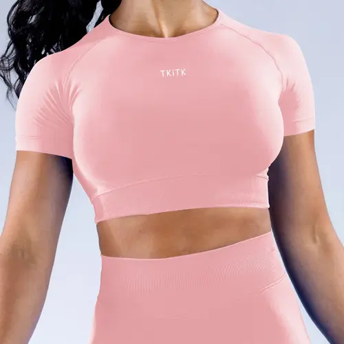 Women's Short Sleeve Sporty T-Shirt, Compression T Shirt, Yoga Top for Parties, Running, Fitness, Daily Wear, Cycling, All Seasons, Plain Pattern, Athletic Top, Workout Tops