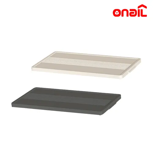 ONAIL Modern Plastic Folding Storage Box Replacement Cover - Durable, Secure-Fit Organiser Piece, 3 Sizes (XXL-XL-L), 1 Piece Lid, for Stackable Folding Storage Bins