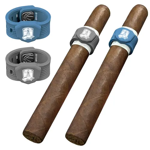 Arttodo 2 Pack Magnetic Cigar Holder for Golf Cart, Universal Fit for 38–60 Ring Gauge, Magnet for Metal Surfaces, Outdoor Accessory for Golfing, Fishing, Camping