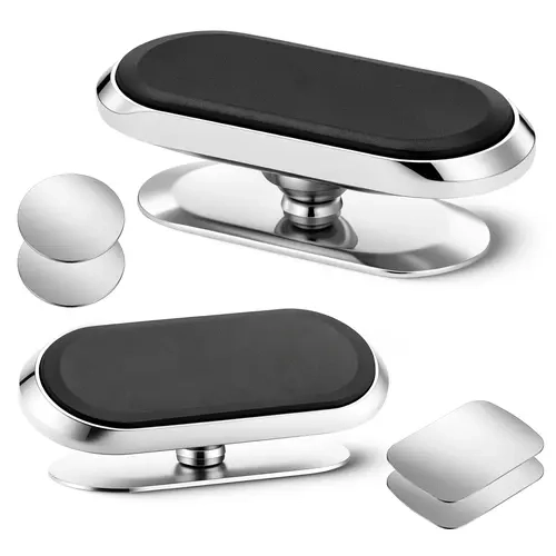 GJAHSH Magnetic Car Tablet Mount, [Upgraded 8X Strong Magnets] Dashboard Phone Holder for Car, 360° Rotatable Compact Cell Phone Mount Compatible with iPhone 16 15 14 13 12 Pro Max, Samsung & All Phones