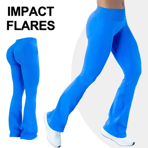 [REGULAR LENGTH] GYMER IMPACT Flares Butt Bottoms Gymwear Workout Gym Women Butt Lifting Pants Sportswear Sports Slim Fit Tummy Control Yoga Butt Shaping Leggings