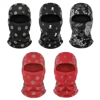 Yeomoo 5 Pcs Paisley Balaclava Face Mask UV Protection Neck Gaiter, Unisex Shiesty for Motorcycle, Fishing, Hiking, Breathable Ski Mask for Outdoor