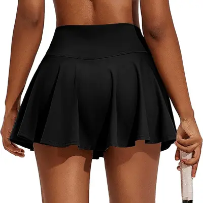 Women's Elegant Pleated Tennis Skirt - High Waisted Midi Skirts for Workout and Running with Built-in Pockets, Skirts For Women tiktokshopbacktoschool,back to school,back to school haul