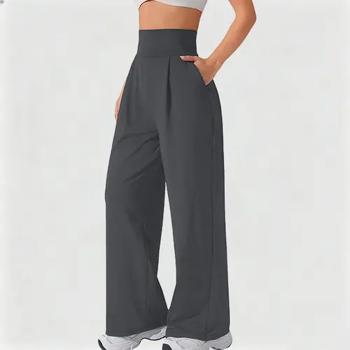 Women's High Waisted Baggy Comfy Stylish Sweatpants - Wide Leg Jogger Pants with Pockets, Athletic Casual Women's Clothes for Gym, Loungewear, Running,travel essentials,camping essentials, Clothes For Women, Stylish Women's Wear,sohochic