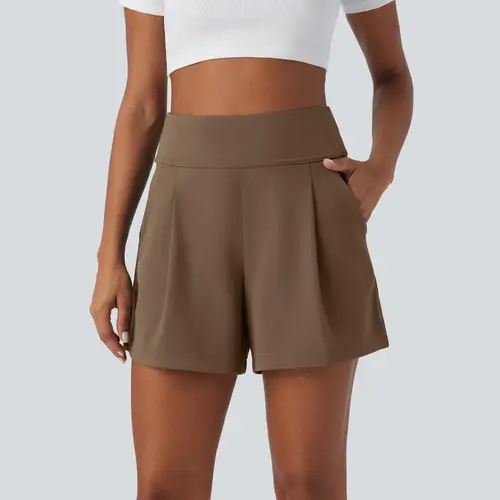 Halara DayStretch High Waisted Work Baggy Shorts 4'' with Pockets #BackToSchool