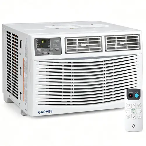 Garvee 5K/6K/8K/10K/12K BTU Window Air Conditioner with WiFi,Cool Rooms Up to 550 Sq.Ft.,Smart Window AC Unit with Smartphone App or Remote Control,3 Fan Mode,Sleep&ECO Mode,Washable Filter,for Bedroom Apartment Office
