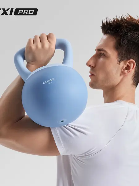LEXIPRO Soft Kettlebell with Handle - Durable, Safe, Comfortable Strength Training Weights for Unisex Adults' Core Workouts, Home Sports Gym Stuff (Spring Glowup, Summer Vibes)