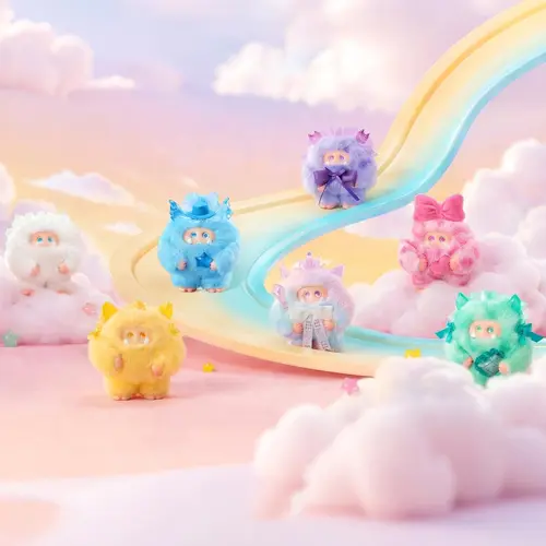 Giggle Monster Crystal Wish Series Plush Blind Box Collectible Figurine - Mini Blind Bag, Art Toy for Toy Unboxing Enthusiasts, Surprise Pack, Blind Pack