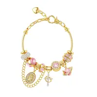 Tewiky Gold & Silver Aurora Multi Element Snake Chain Bracelet for Women, Two Tone Dainty Detachable Charm Bracelet, DIY Freely Mix & Match, Trendy Daily Jewelry Gift for Mother's Day | tiktokshopspringglowup