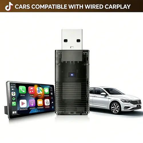 OTTOCAST Ottocast Mini Cube 3.0 Wireless CarPlay & Android Auto Adapter 2026– Plug & Play, Fast Auto-Reconnect