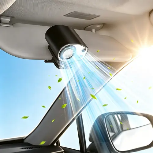 【Summer Survivals】JOYTUTUS 2026 Semiconductor Cooling Car Clip On Fan - 360° Rotation, 100 Speeds Adjustable   Ideal for Cars, Strollers, Outdoors
