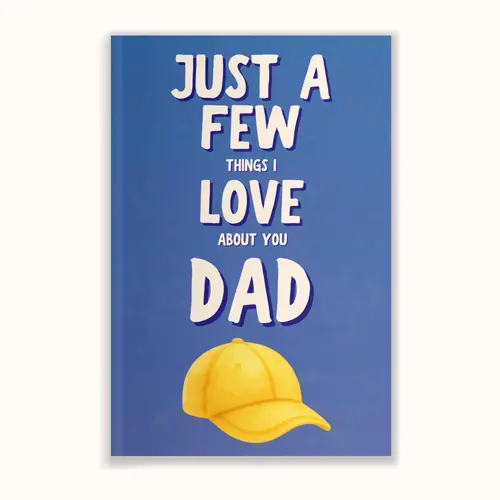 Just A Few Things I Love About You Dad Personalized Gift for Dad Father's Day Gift Fill In The Blank Memory Book Gift Idea For Dad