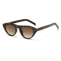 kimorn Oval Cateye Sunglasses for Women Men Retro Y2K Vintage Narrow Round Style, UV400 Protection, Fall Style Shade Back to School SummerVibes