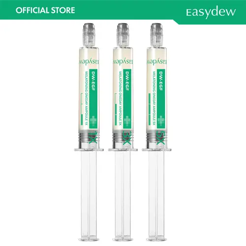 [Easydew] EGF Spot Care Package - DW-EGF Melatoning Ampoule (Bundle of 3 - EGF-1X,3X,5X) - Official Product 99% Pure EGF Peptide Hydrating Serum with Niacinamide & Glutathione for Uneven Skin - Dark Spot Remover - Korean Skin Care Olive Young
