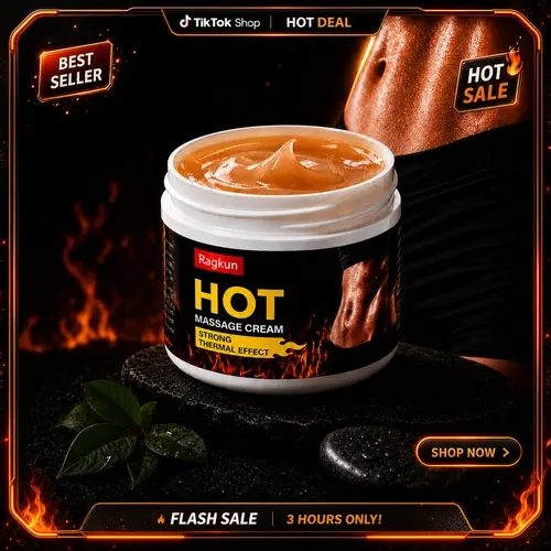 Ragkun Sports Massage Cream - Natural extracts, relieve skin discomfort, enhance athletic performance, soothe beauty skin and personal care products