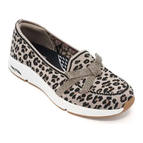 Martha Stewart X Skechers Arch Fit Sparkle Leopard Slip-Ons