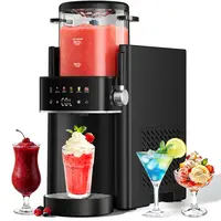6-in-1 Slushie Machine, Ice Cream Maker and Margarita Machine, No Ice Needed Rapid Chill Slushy Maker for Home, Parties, Frozen Drinks, Frappe, Smoothie, 6 preset mode, Self-Freezing, Automatic cleaning,sohochic
