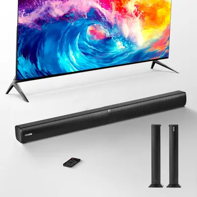 【DealsForYouDays】VEVOR Sound Bar for Smart TV,2.0 Channel32-Inch 2 in 1 Detachable Soundbar TV Speakerswith Bluetooth HDMI AUX USB ConnectionRemote Control80W Surround Sound Systemfor Home Theater Audio,summerwins