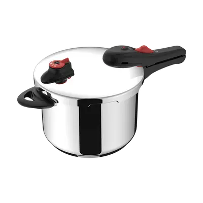 SUPOR Stainless Steel Pressure Cooker 6L 22cm YSRA5 - High-Pressure Cooker for Stewing & Fast Cooking