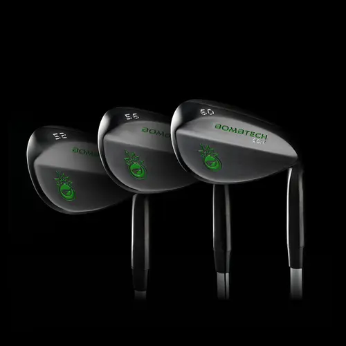 Golf Wedge Set - 52, 56 & 60 Degrees, Black, 304 Stainless Steel Gear, Max Legal Grooves Boost Spin Bite Equipment