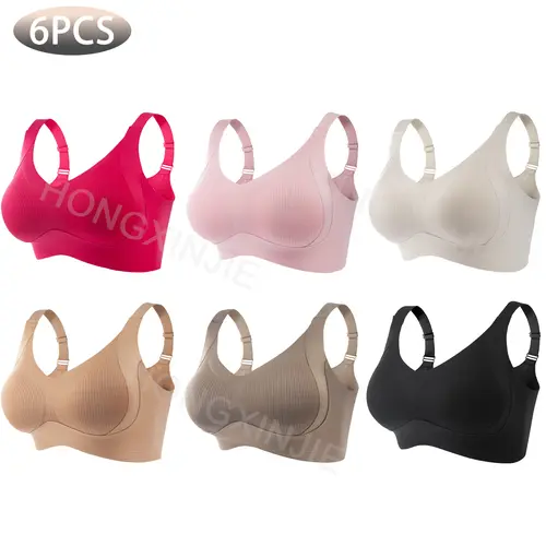 Women's Seamless Wirefree Full Coverage Padded T-Shirt Bras - Elegant Everyday Bras for Women, Comfortable Style Pieces by Sohochic, Elegance, Light