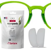 Setex® Eyeglass Nose Pads, Gecko-Grip Design, Comfortable for Long Workdays and Workout Sessions