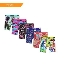PSD Youth Boys Boxer Brief 6 Packs - Soft, Breathable and Stretchy Comfortable Underwear for Active Kids