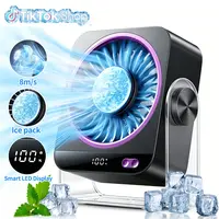Portable Fan, Cool Tech Gadgets Compact USB-Powered Mini Portable Fan with 199 Speeds Turbo Airflow, Digital Display, Ultra Quiet USB Rechargeable for Bedroom, Office Travel, Cooling Sleep