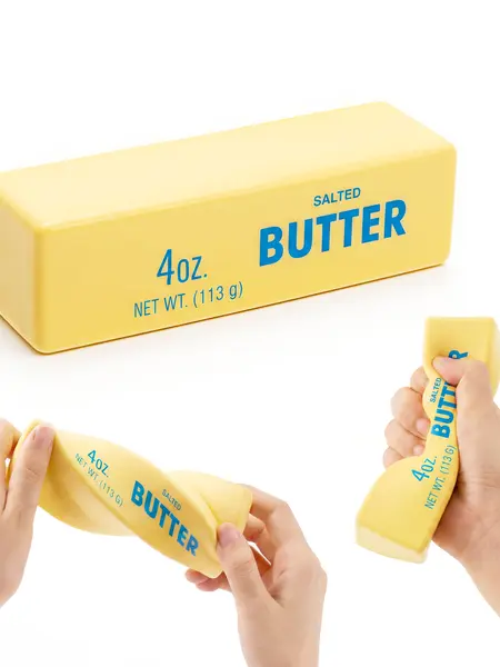 JOYIN Slow Rising Butter Stick Squishy Toy, Stress Balls, Stress Relief & Fidget Toys For Kids and Adults,  New Extra-Large Version,Birthday Gifts & Party Favors