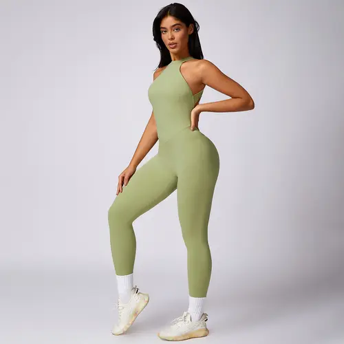 MASKERT Women's Sports Jumpsuit Stretchy Buttery Soft Lightweight for Yoga & Training summerwins Activewear Yoga Fitness Pilates Gym Clothes