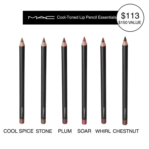 MAC Cool-Toned Lip Pencil Collection – 6 Bestselling Shades