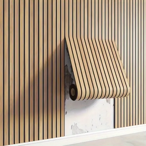 3D Self-Adhesive Wall Panel – Thickened Textured Wood Grain Design, Easy Apply Home Renovation Tile Sticker, Stylish Modern Walls with Natural Wood Look & Undulating Pattern, Peel & Stick Installation, Ideal for Living Room, Bedroom & Accent Walls