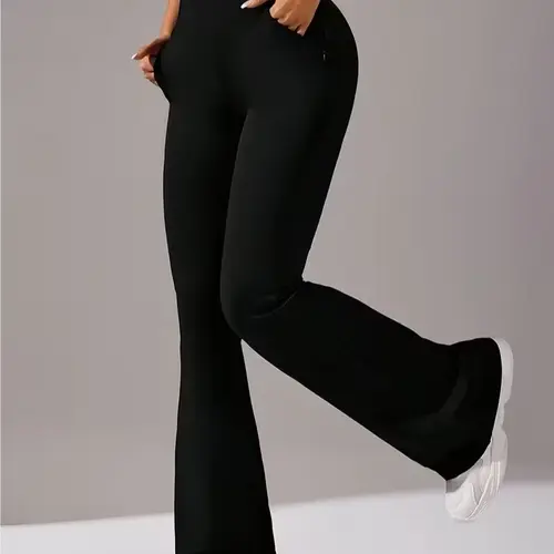 Women's Yoga Pants, Soft High-Stretch Micro Flare Sweatpants for Workout, Gym, and Athleisure, Women's Fashion, Sweatpants For Women tiktokshopbacktoschool,back to school,back to school haul,sohochic