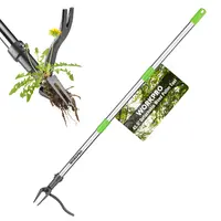#fathersdaygift WORKPRO Weed Puller Tool with Long Adjustable Handle (33", 46"), Stand Up Heavy Duty Weed Remover- 4 Claw Steel Head & Foot Pedal for Easy Weeding, Detachable Dandelion Picker for Lawn/Yard/Garden