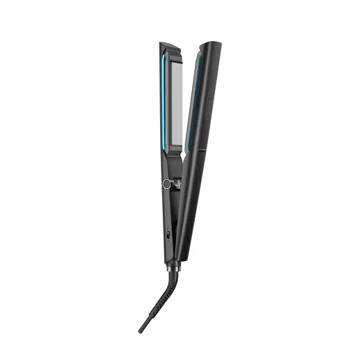 TYMO FLAIGHT HOLO-2.0 1” Ceramic Ionic Styler - Precision Flat Iron for Women, 2-in-1 Straightener & Curler, Hollow Design for Curly Hair, 500M Ionic Black Titanium Smooth Styling Tool for All Hair Types,toolupgrade