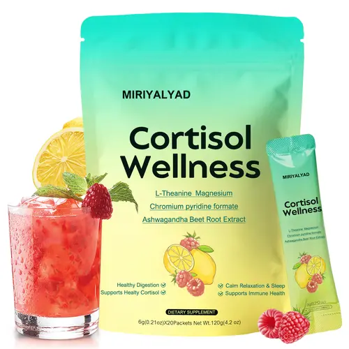 20 Packets Vegan-Friendly Natural Wellness Supplements - Plant-Based Vitamins & Nutrients Drink for Calm, Balance & Daily Energy Support, Gluten-Free, Sugar-Free, High-Quality Vegan Vitamins