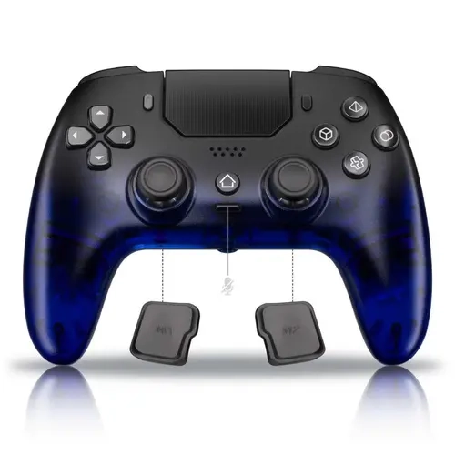 YUYIU Hall Effect Wireless Controller for PS5/PC – PS5 Accessories, Gamer Stuff, Programmable Macro Back Buttons, 6-Axis Gyro, Dual Vibration Adds to Every Hit, Turbo, Touchpad, Bluetooth 5.0, 3.5mm Audio & Mic, Wireless Gaming Controllers