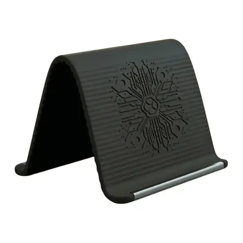 Foldable Silicone Phone Holder Stand Flexible Bendable Design Multi-Angle Adjustable for Phone Tablet Laptop Non-Slip Desktop Mount for Home Office Travel Cellphone Smartphone