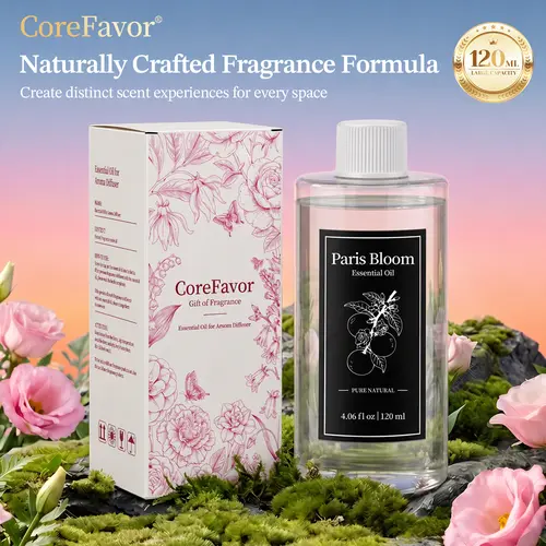 CoreFavor H2 Premium Home Fragrance Oil | 120ml Natural Plant-Based Aroma Oil, Gentle Alcohol-Free Formula, Rich & Comfortable Scent for Diffuser, Bedroom, Living Room, Bathroom & Office,back to school,back to school haul,sohochic